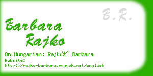 barbara rajko business card